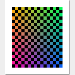 Abstract Color Squares Graphic Design Posters and Art